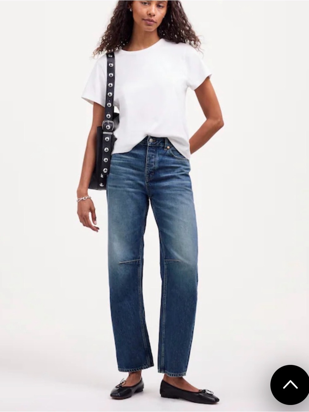 Madewell Petite Darted Barrel Ankle Jean
